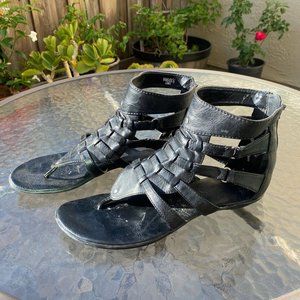 Report Black Roman Sandals Size 8.5